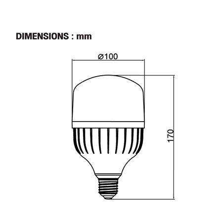 หลอด LED BEC PEARL III 30 วัตต์ DAYLIGHT E27_3