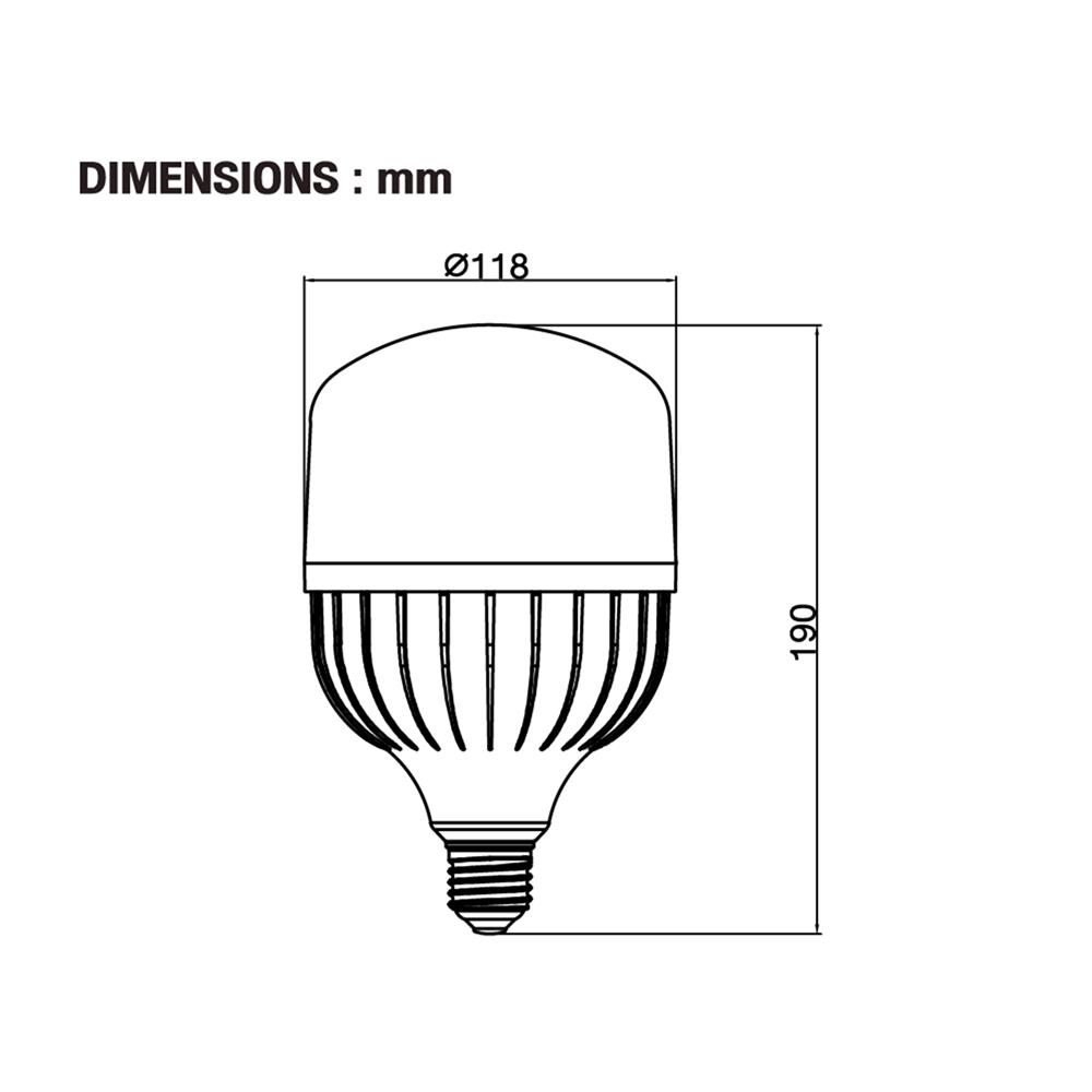 หลอด LED BEC PEARL III 40 วัตต์ DAYLIGHT E27