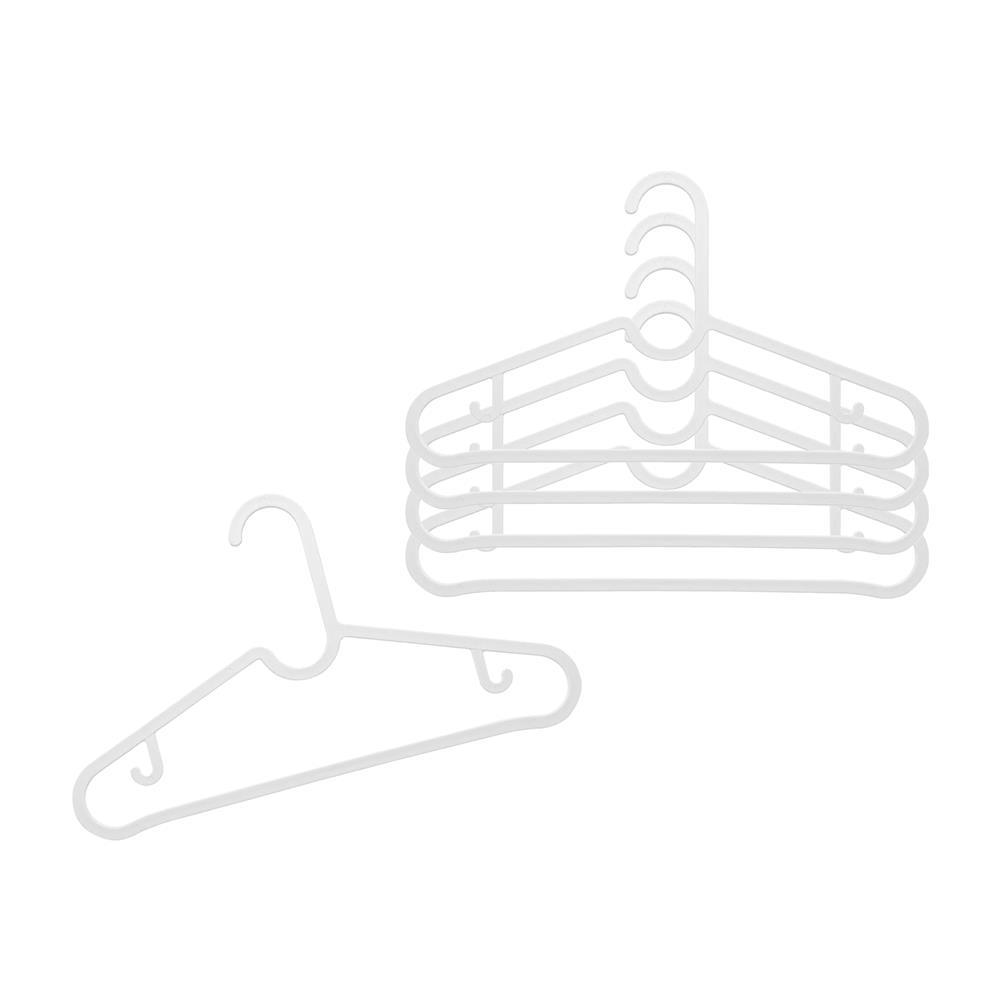 ไม้แขวนเสื้อ PLIM BOWIE สีขาว แพ็ก 5 ชิ้น