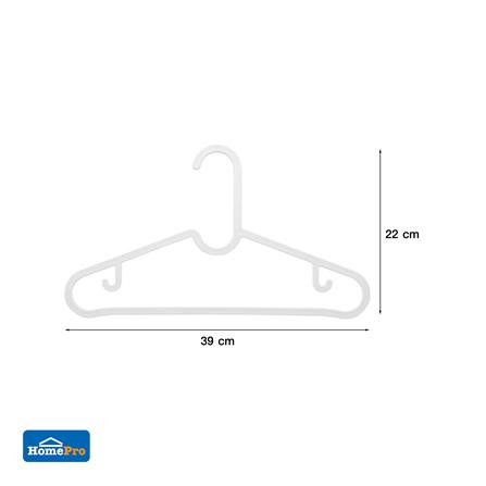 ไม้แขวนเสื้อ PLIM BOWIE สีขาว แพ็ก 5 ชิ้น_6