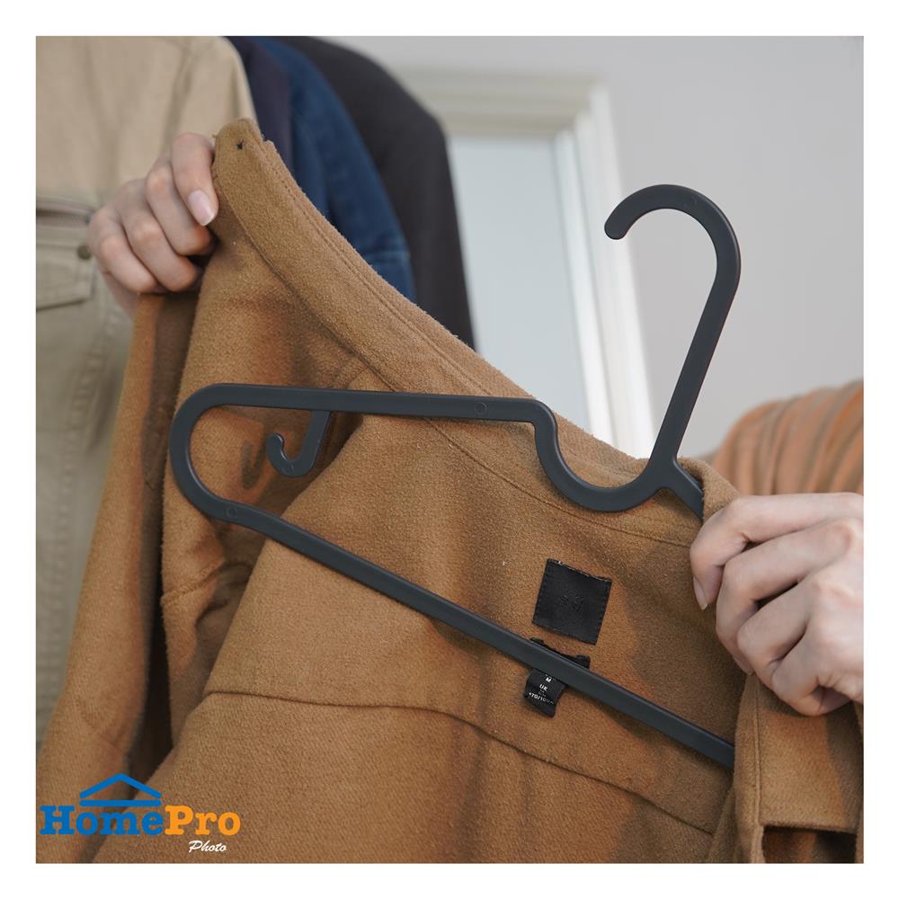 ไม้แขวนเสื้อ PLIM BOWIE สีดำ แพ็ก 5 ชิ้น