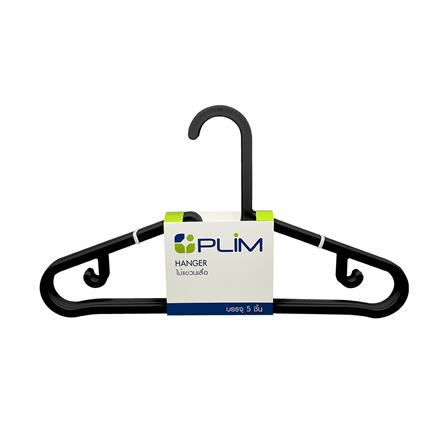 ไม้แขวนเสื้อ PLIM BOWIE สีดำ แพ็ก 5 ชิ้น_0