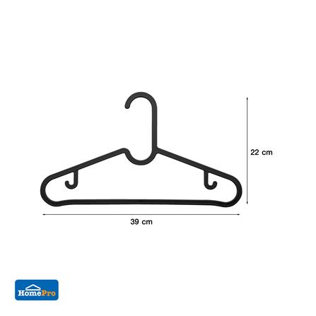 ไม้แขวนเสื้อ PLIM BOWIE สีดำ แพ็ก 5 ชิ้น_5