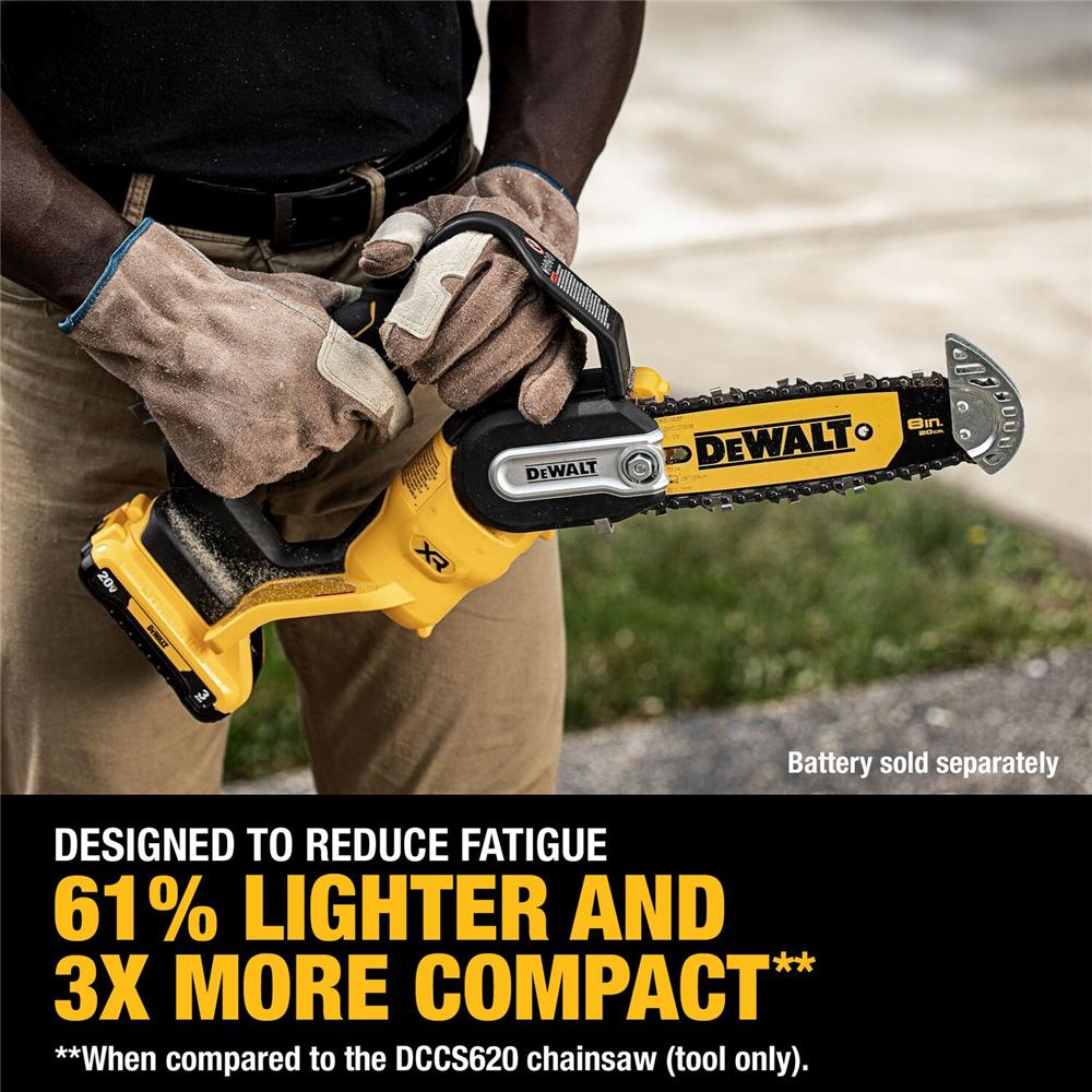 เลื่อยโซ่มือเดียวไร้สาย (เฉพาะตัวเครื่อง) DEWALT DCCS623B
