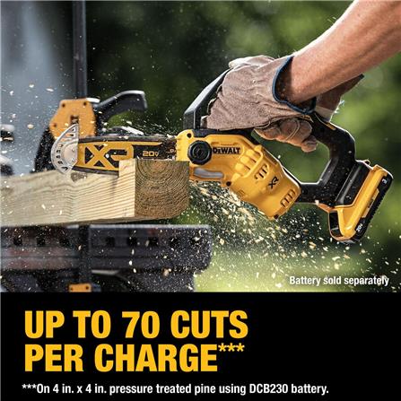 เลื่อยโซ่มือเดียวไร้สาย (เฉพาะตัวเครื่อง) DEWALT DCCS623B_8