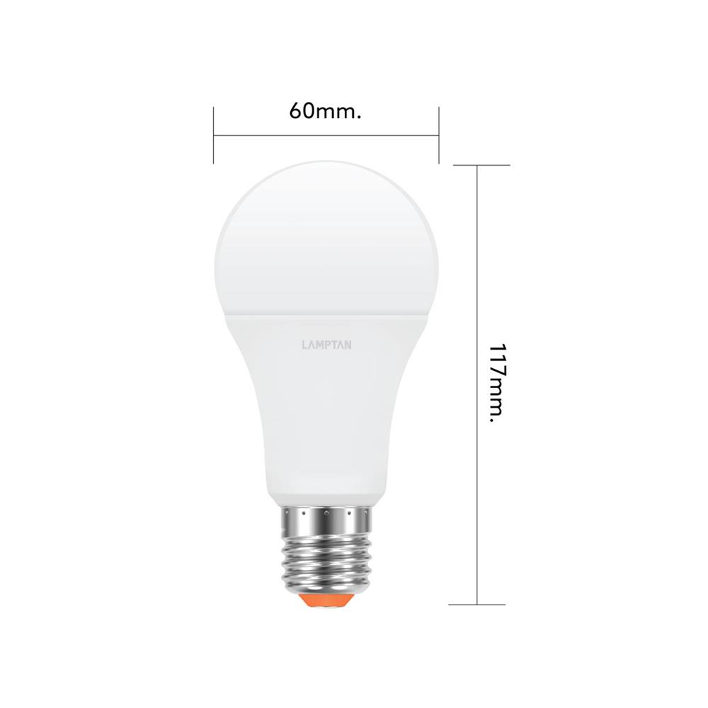หลอด LED LAMPTAN MOTION SENSOR 12 วัตต์ WARM WHITE E27