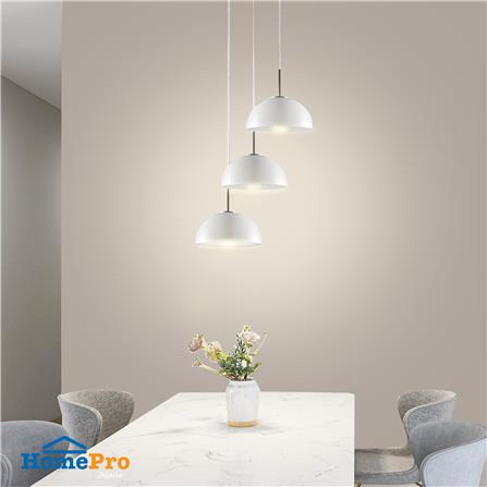 ไฟช่อ CARINI S52300-3 สีขาว/เงิน 3 หัว_3