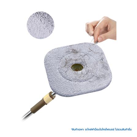 อะไหล่ผ้าม็อบไมโครไฟเบอร์ POWER GREEN ICON สีขาว_2