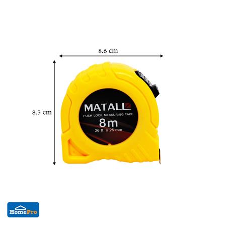 ตลับเมตรพลาสติก พร้อมตัวล็อก MATALL 8 ม._6