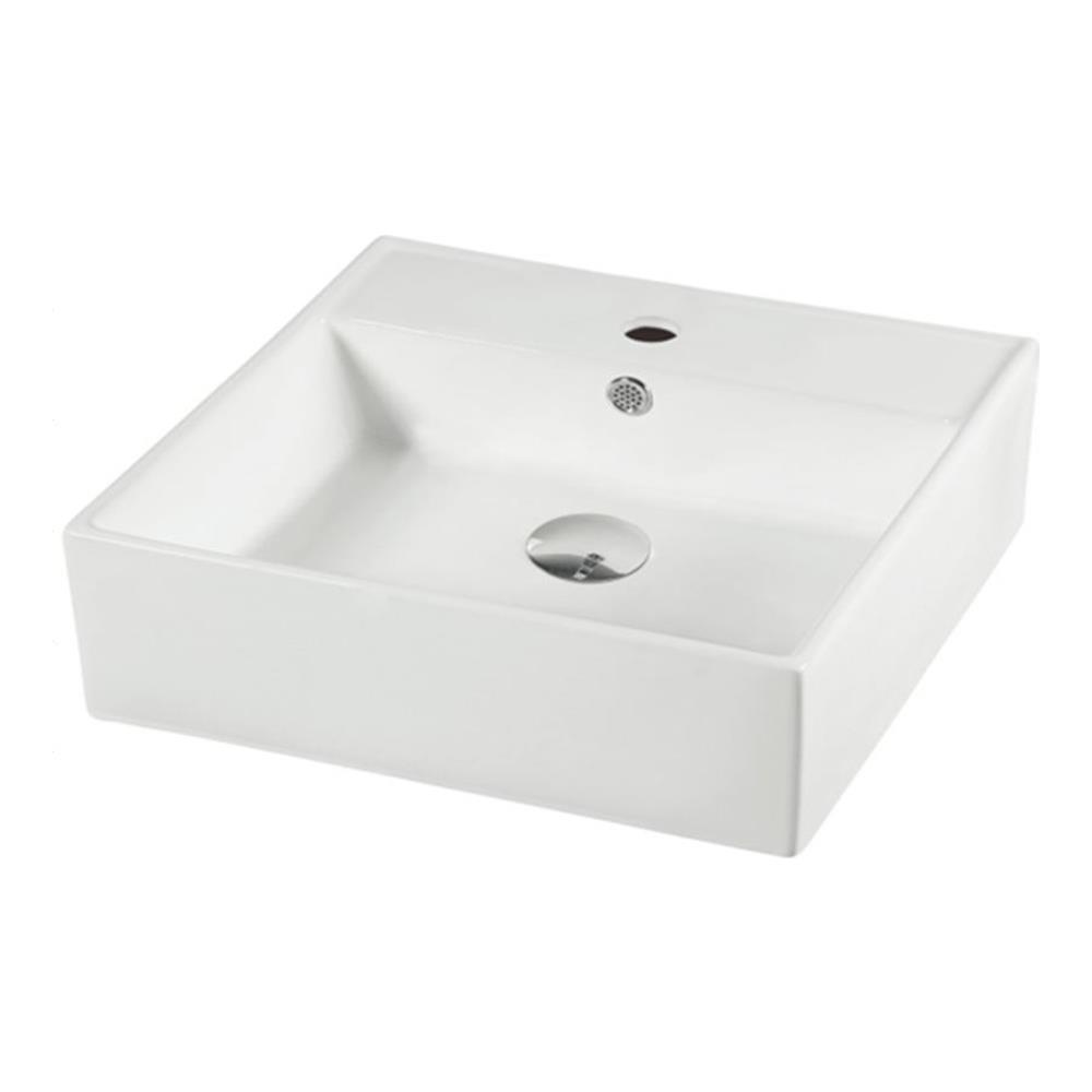 อ่างล้างหน้าวางบน ESTHER ECW-03-211F-11 สีขาว