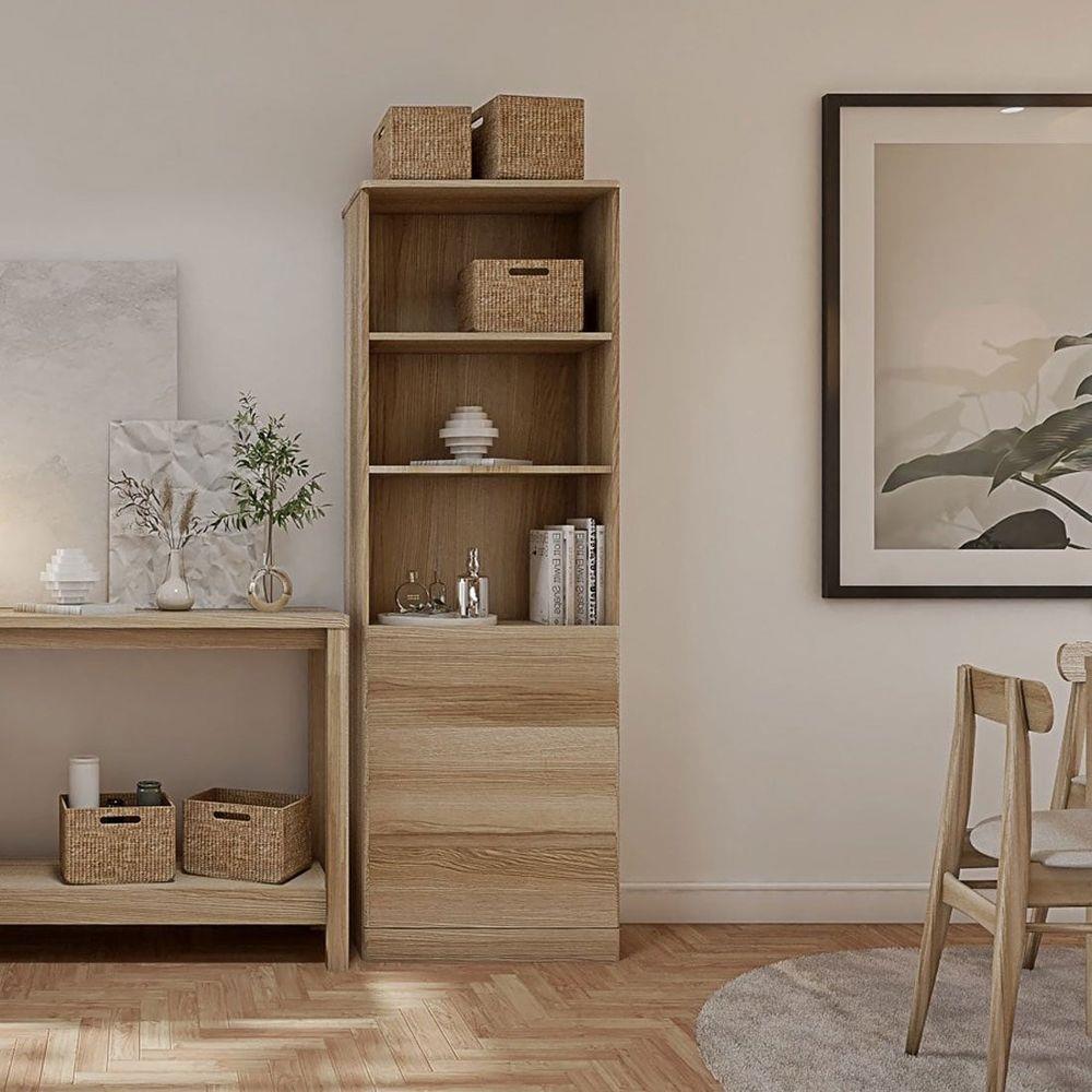 ตู้สูง KONCEPT TIMBUR 19215569 60 ซม. สีลินด์เบิร์กโอ๊ค