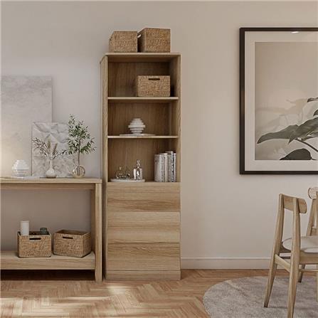 ตู้สูง KONCEPT TIMBUR 19215569 60 ซม. สีลินด์เบิร์กโอ๊ค_3