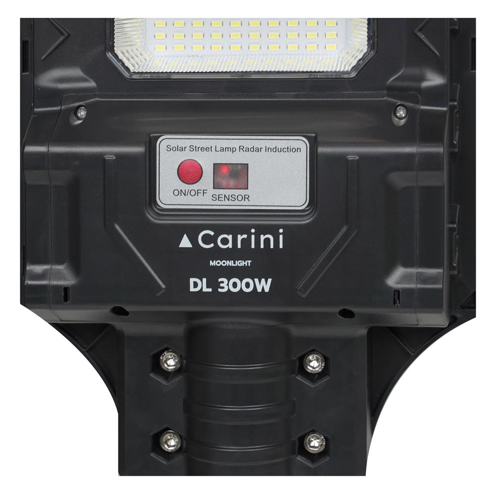 ไฟถนน SOLAR CARINI MOONLIGHT 300 วัตต์ DAYLIGHT สีดำ