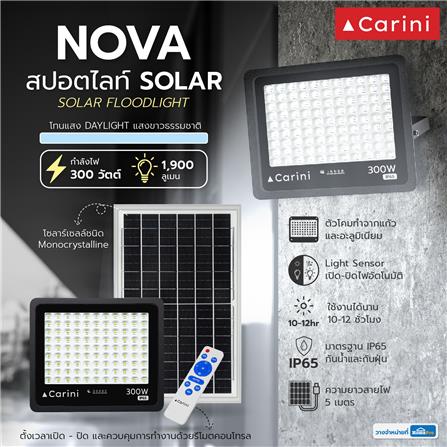 สปอตไลท์ SOLAR CARINI NOVA 300 วัตต์ DAYLIGHT สีดำ_7