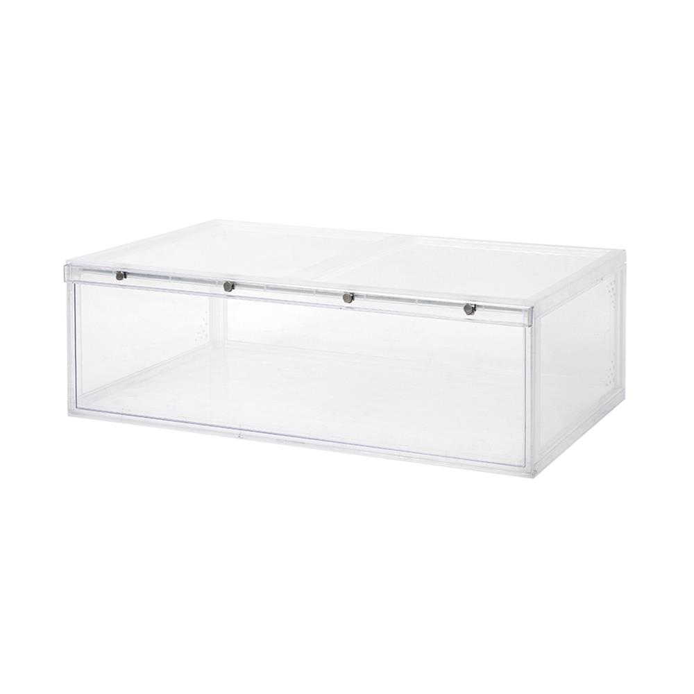 กล่องรองเท้าหน้ากว้าง STACKO D.I.Y MAGNETIC LOCK 56X37X18.30 ซม. สีใส_0