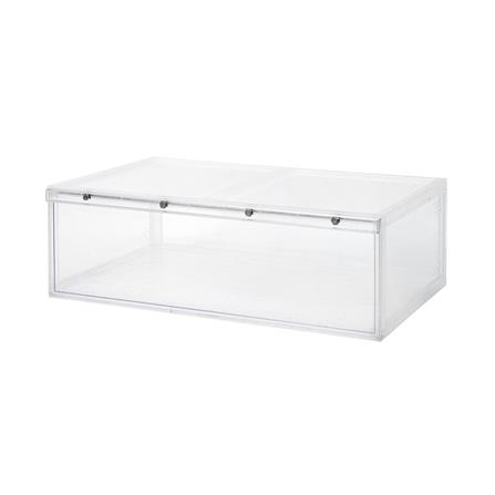 กล่องรองเท้าหน้ากว้าง STACKO D.I.Y MAGNETIC LOCK 56X37X18.30 ซม. สีใส