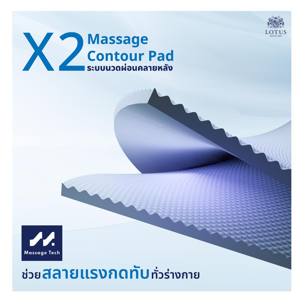 ที่นอน 6 ฟุต LOTUS MATILDA 300 พร้อมหมอนหนุน 2 ชิ้น