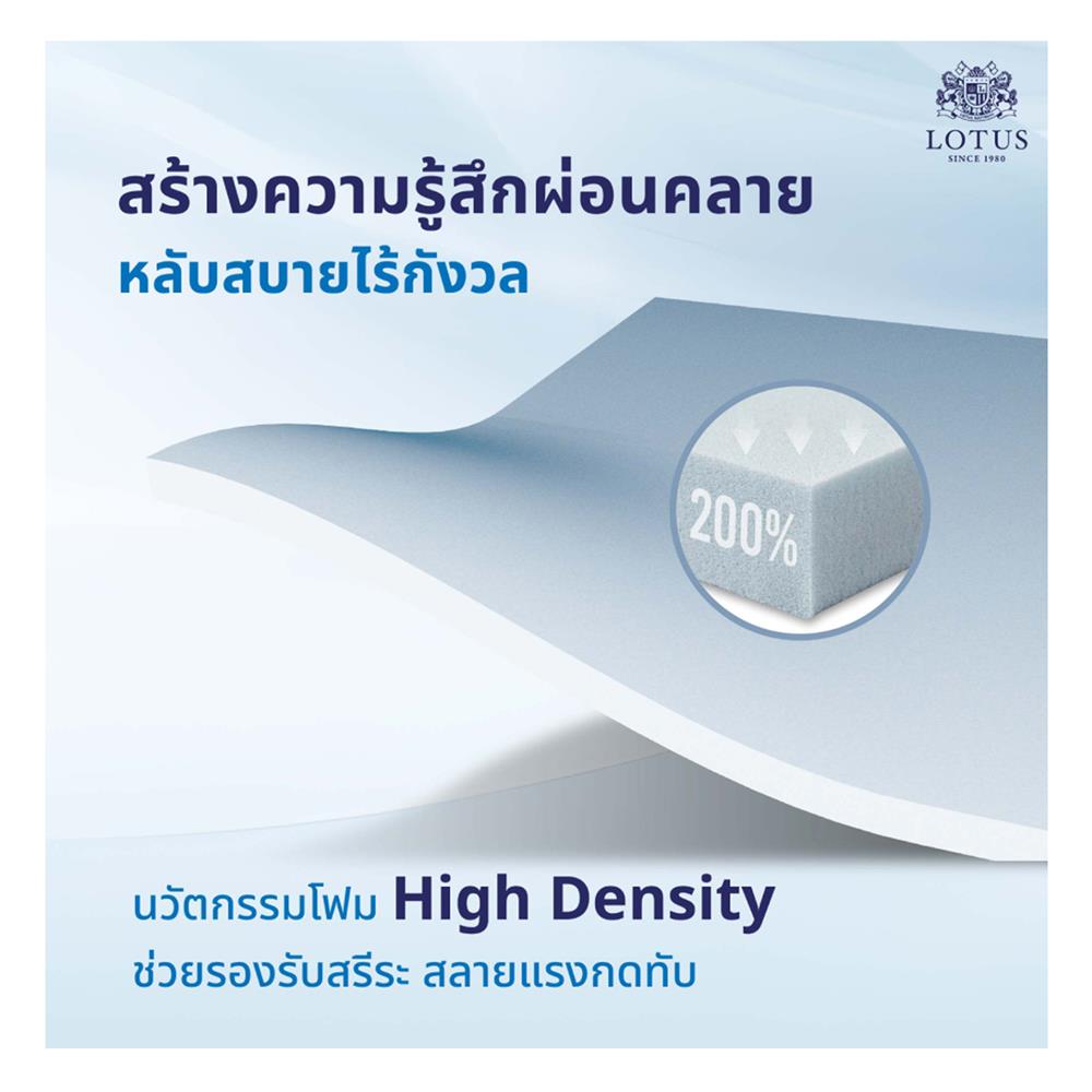 ที่นอน 3.5 ฟุต LOTUS BRAXTON III พร้อมหมอนหนุน 1 ชิ้น