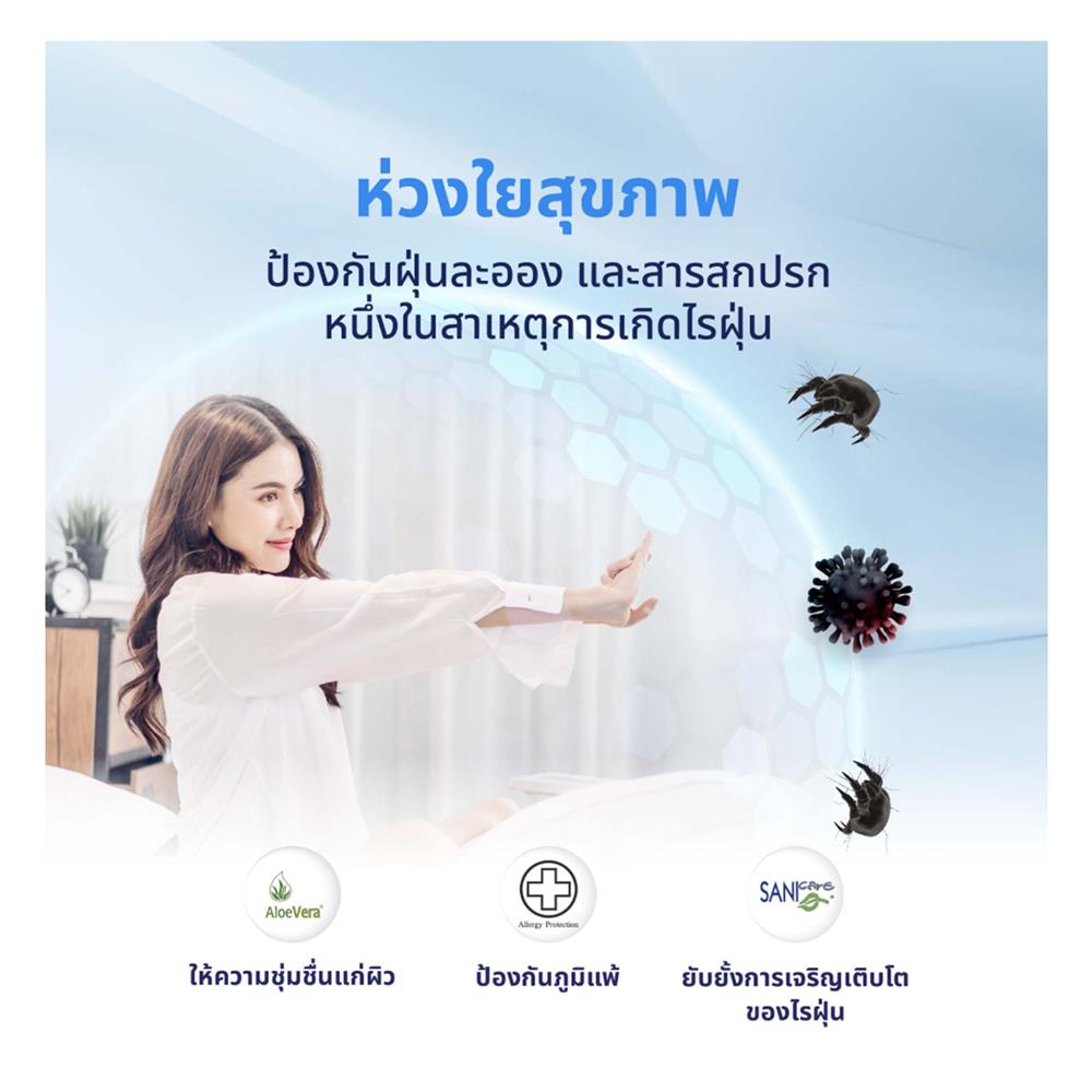 ที่นอน 3.5 ฟุต LOTUS BRAXTON II พร้อมหมอนหนุน 1 ชิ้น