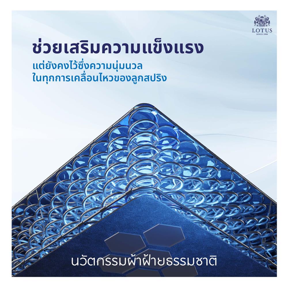 ที่นอน 5 ฟุต LOTUS MATILDA 100 พร้อมหมอนหนุน 2 ชิ้น