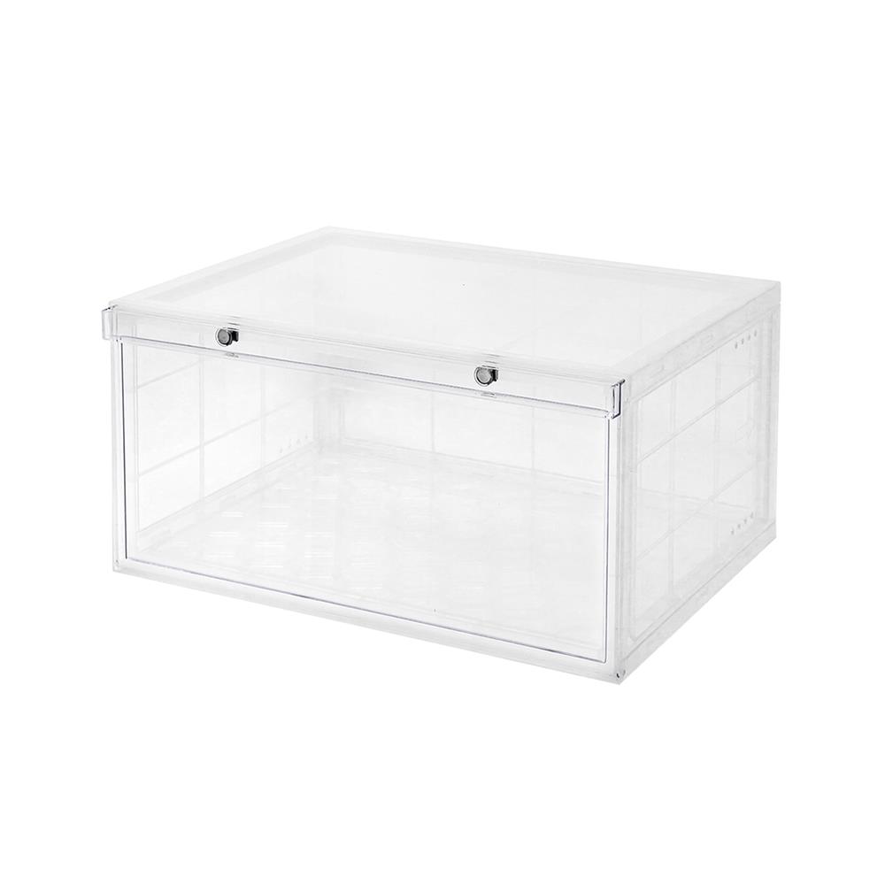 กล่องรองเท้าเปิดข้าง STACKO D.I.Y MAGNETIC LOCK 37x28x18.3 ซม. สีใส