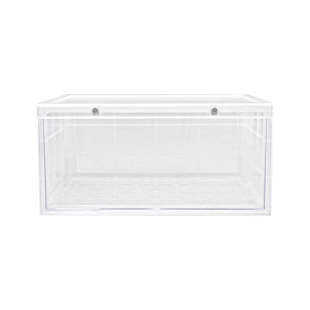 กล่องรองเท้าเปิดข้าง STACKO D.I.Y MAGNETIC LOCK 37x28x18.3 ซม. สีใส