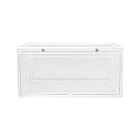 กล่องรองเท้าเปิดข้าง STACKO D.I.Y MAGNETIC LOCK 37x28x18.3 ซม. สีใส_1