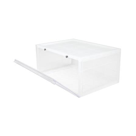 กล่องรองเท้าเปิดข้าง STACKO D.I.Y MAGNETIC LOCK 37x28x18.3 ซม. สีใส_2
