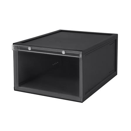 กล่องรองเท้า STACKO D.I.Y MAGNETIC LOCK 28x37x18.3 ซม. สีดำ