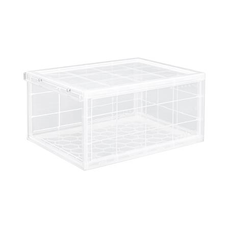 กล่องรองเท้า STACKO D.I.Y MAGNETIC LOCK 28x37x18.3 ซม. สีใส_0