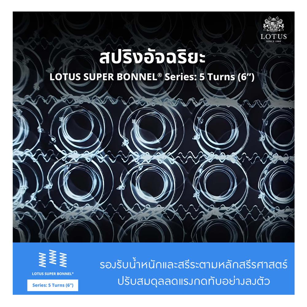 ที่นอน 3.5 ฟุต LOTUS HUDSON I พร้อมหมอนหนุน 1 ชิ้น