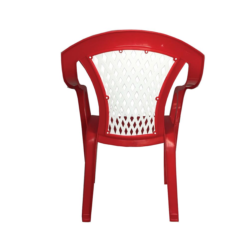 เก้าอี้พลาสติก SUPERWARE CH-52 สีขาว/แดง