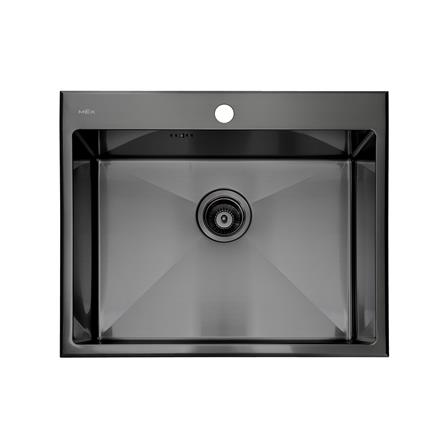 ซิงค์ฝังสแควร์ 1 หลุม MEX SC60GM สีเทาดำ_0