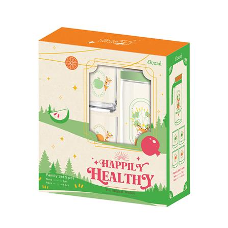 แก้วน้ำ 285 มล. พร้อมเหยือก 1.39 ลิตร OCEAN GLASS DEER DESTINY FAMILY แพ็ก 5 ใบ_3