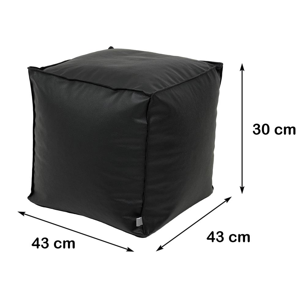 เบาะรองนั่ง HOME LIVING STYLE CUBE 17X17 นิ้ว สีดำ