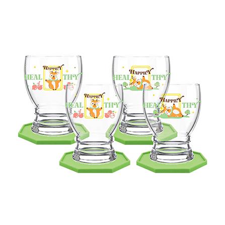 แก้วน้ำ 300 มล. OCEAN GLASS DEER DESTINY DRINK แพ็ก 4 ใบ_0