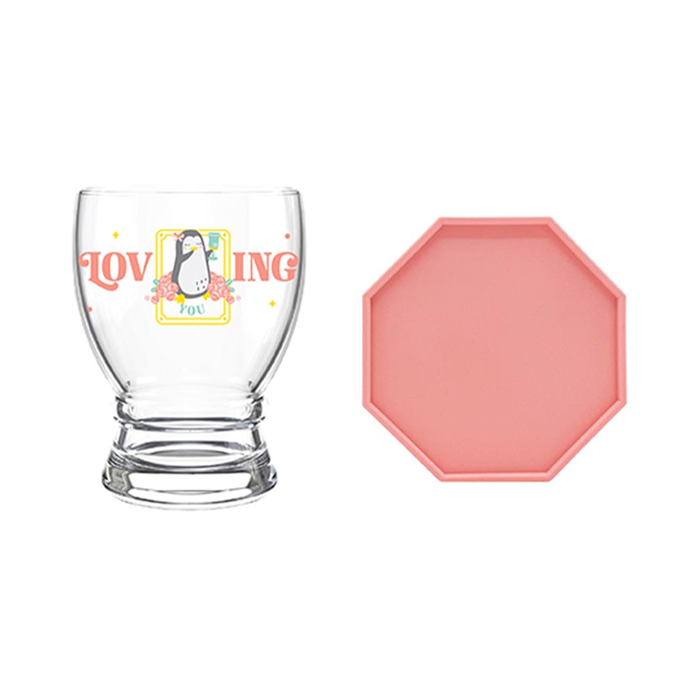 แก้วน้ำ 300 มล. OCEAN GLASS PENGUIN PASSION DRINK แพ็ก 4 ใบ