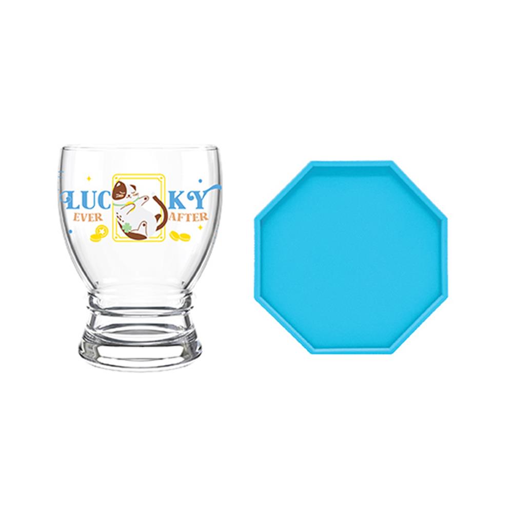 แก้วน้ำ 300 มล. OCEAN GLASS NEKO FORTUNE DRINK แพ็ก 4 ใบ