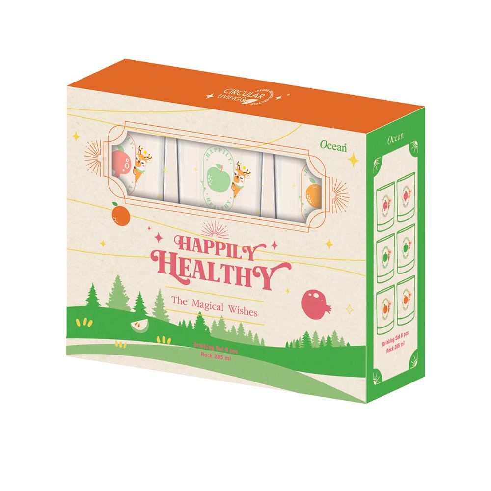 แก้วน้ำ 285 มล. OCEAN GLASS DEER DESTINY DRINK แพ็ก 6 ใบ