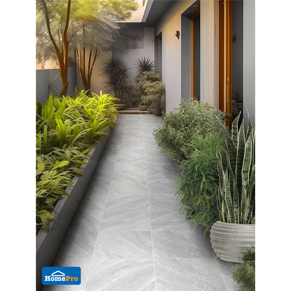 กระเบื้องพื้น 16x16 นิ้ว COTTO คิเมียรา เทาอ่อน ECO PM 0.96 ตร.ม.