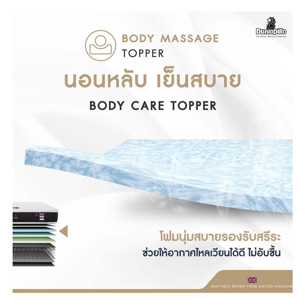 ที่นอน 6 ฟุต DUNLOPILLO RAPTURE III พร้อมหมอนหนุน 2 ชิ้น