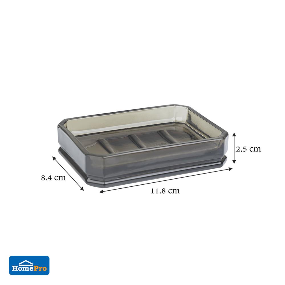 จานวางสบู่ แก้ว MOYA KE5019A.02J