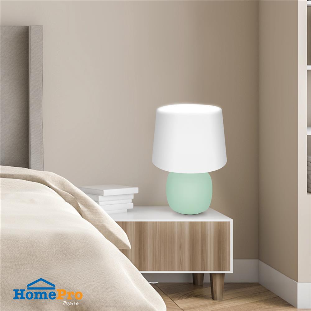 ไฟตั้งโต๊ะ CARINI D4843S สีขาว/เขียว