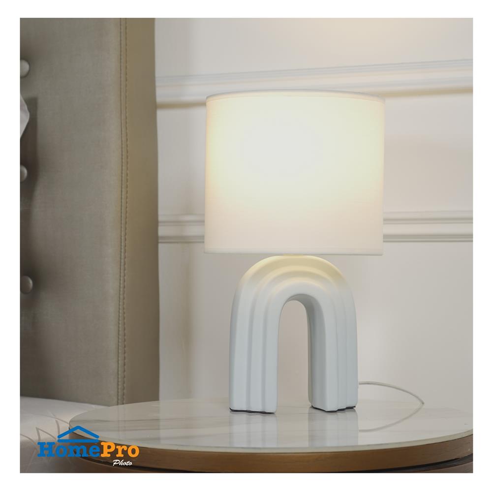 ไฟตั้งโต๊ะ CARINI D4827 สีขาว/เทา