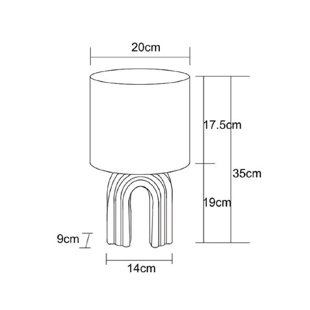 ไฟตั้งโต๊ะ CARINI D4827 สีขาว/เทา