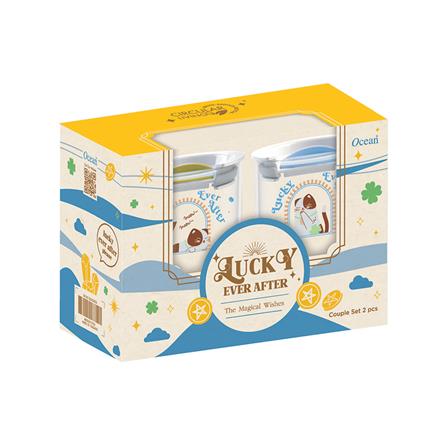 แก้วน้ำ 460 มล. OCEAN GLASS NEKO FORTUNE COUPLE แพ็ก 2 ใบ_1