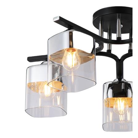 ไฟถาด NEOLIGHT 6409-5 สีดำ/เงิน/ขาว 5 หัว_1