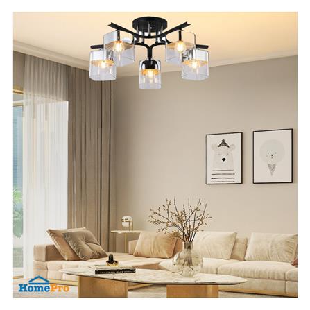 ไฟถาด NEOLIGHT 6409-5 สีดำ/เงิน/ขาว 5 หัว_2