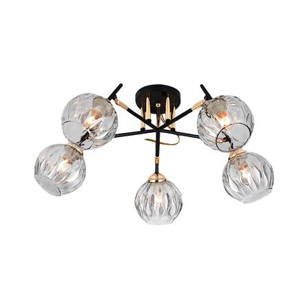 ไฟถาด NEOLIGHT 19144-5 สีทอง/ดำ 5 หัว_0