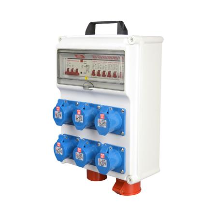 กล่องจ่ายไฟแบบติดผนัง SUMO 1206 สีขาว/น้ำเงิน_0